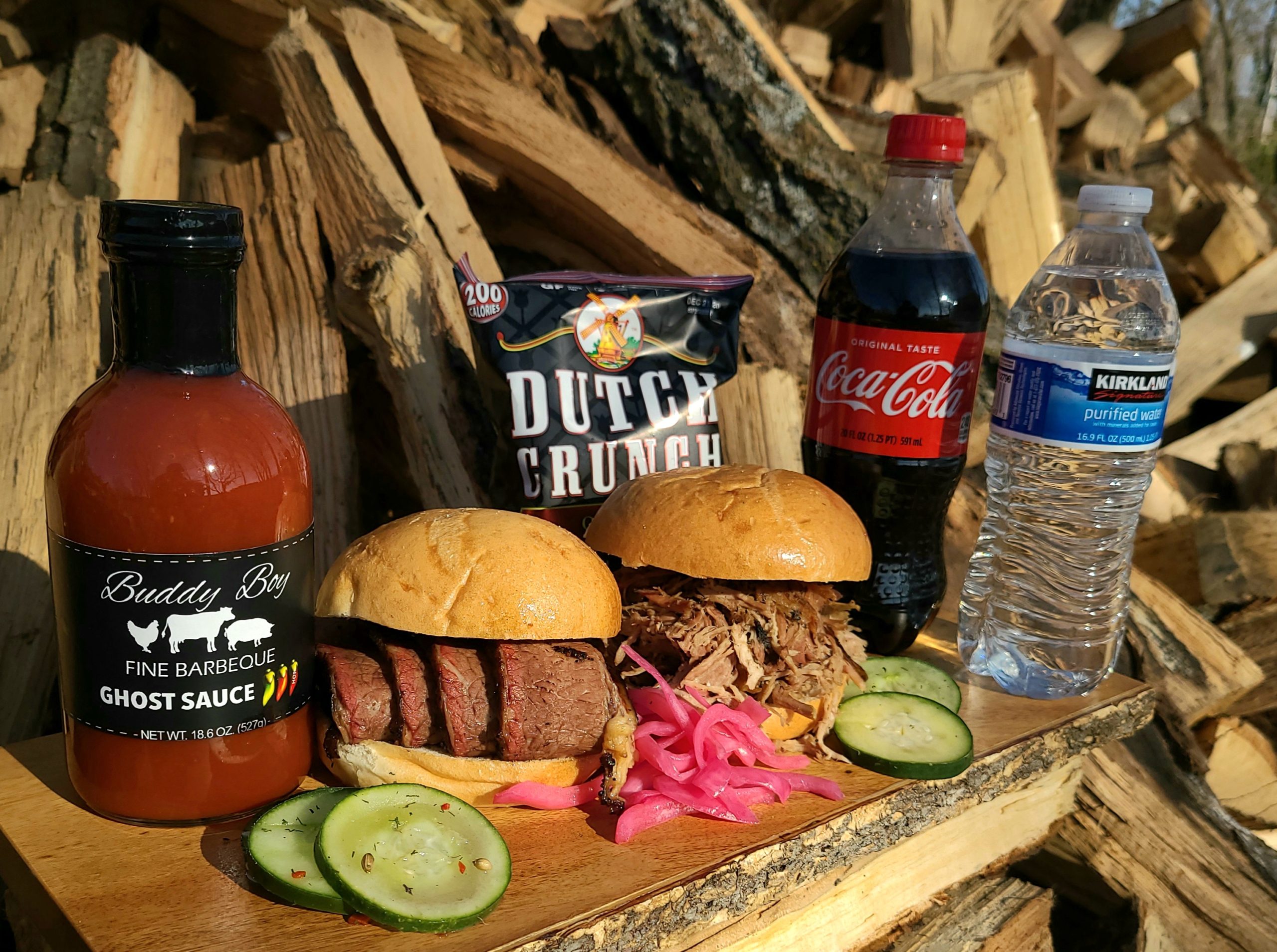 Buddy Boy takeout sandwich and sides